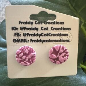 Earrings (Handmade) by Fraidy Cat Creations
